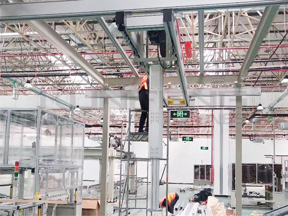 Aluminium alloy light crane system