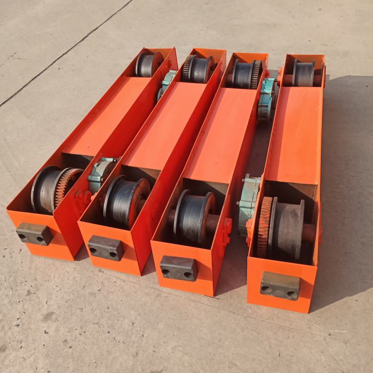 Crane wheel block for end carriage