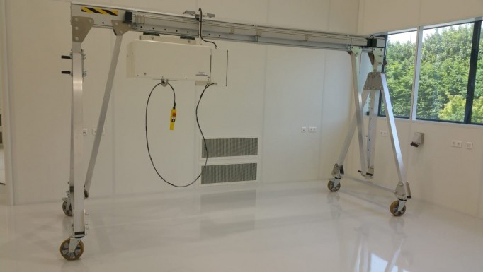 Aluminum Gantry Crane with Wire Rope Hoist