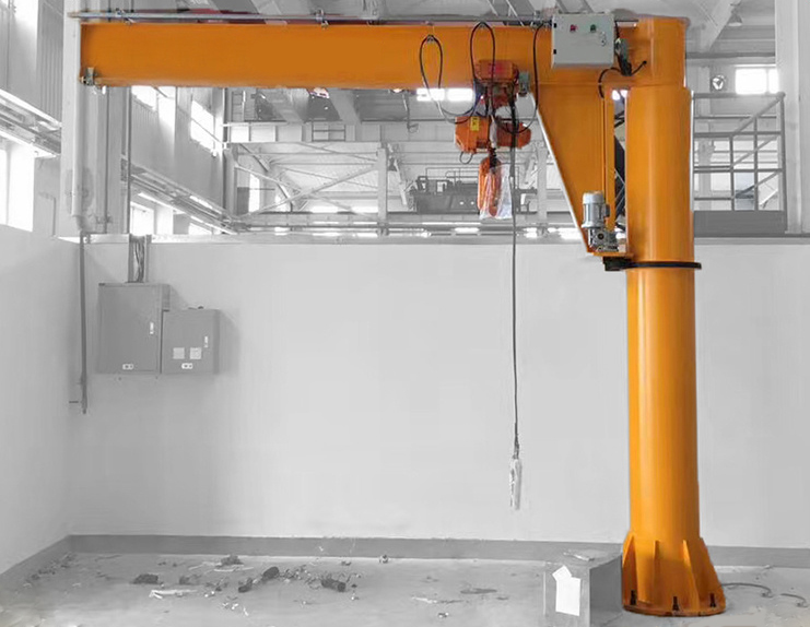 Floor mounted jib crane
