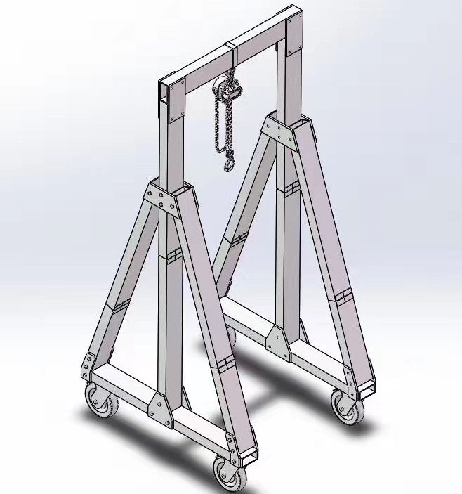 Hand chain hoist gantry crane