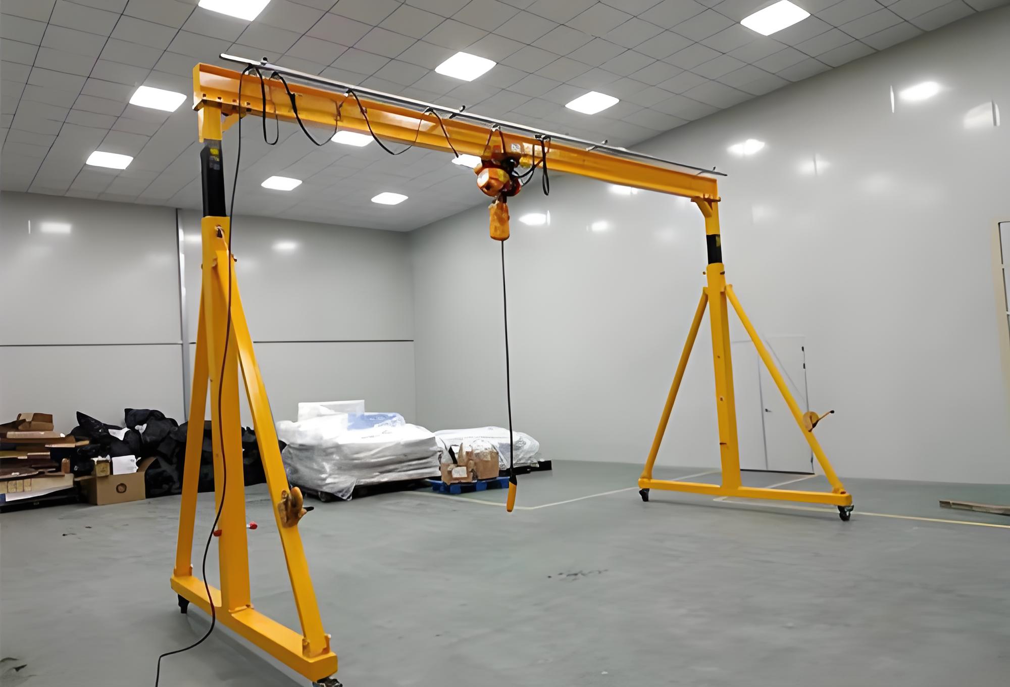 5T Adjustable Height Mobile Gantry Crane