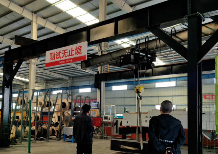 Wire rope hoist load test