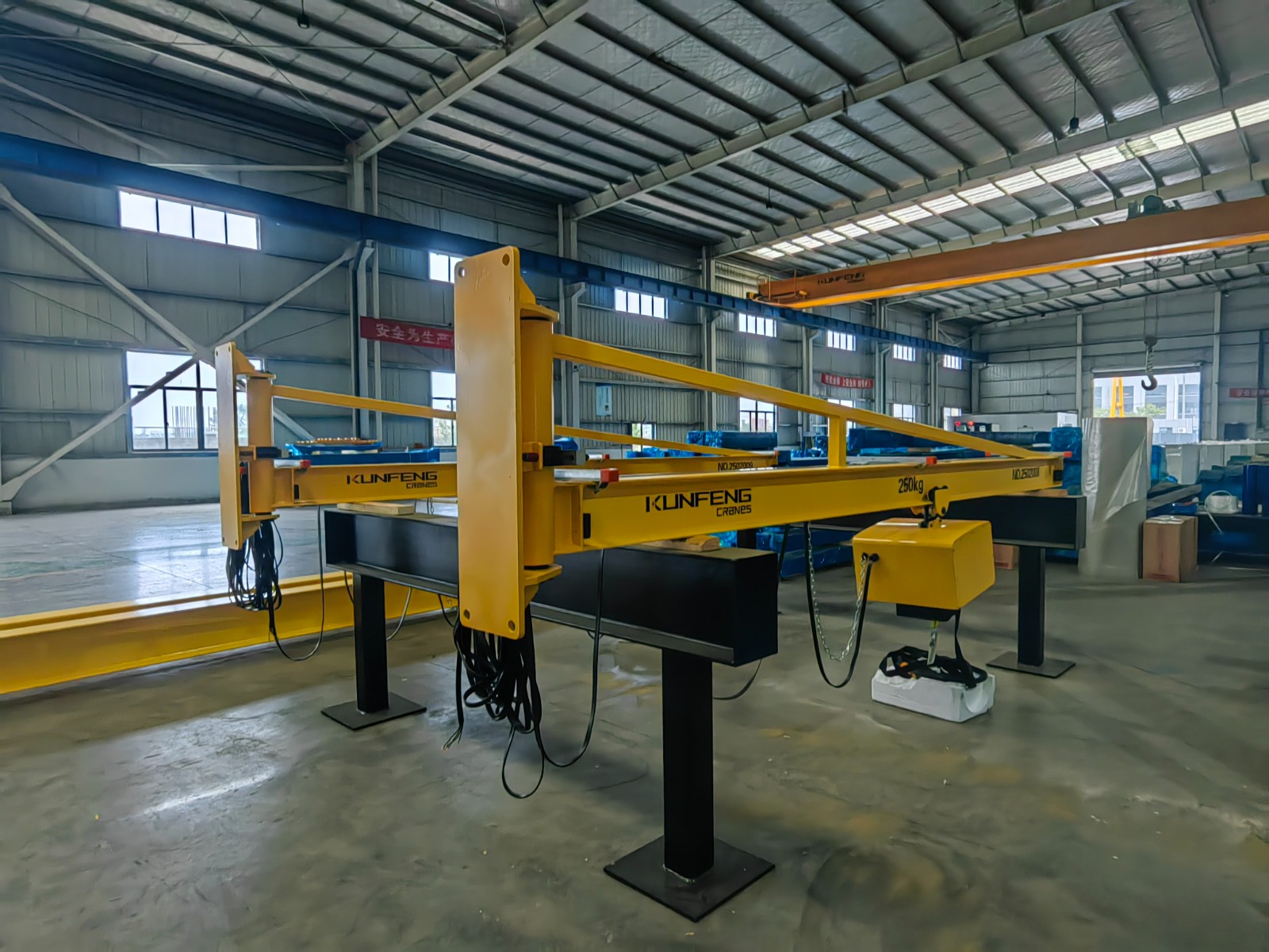 Wall-mounted Workstation Jib Crane with Electric Hoist