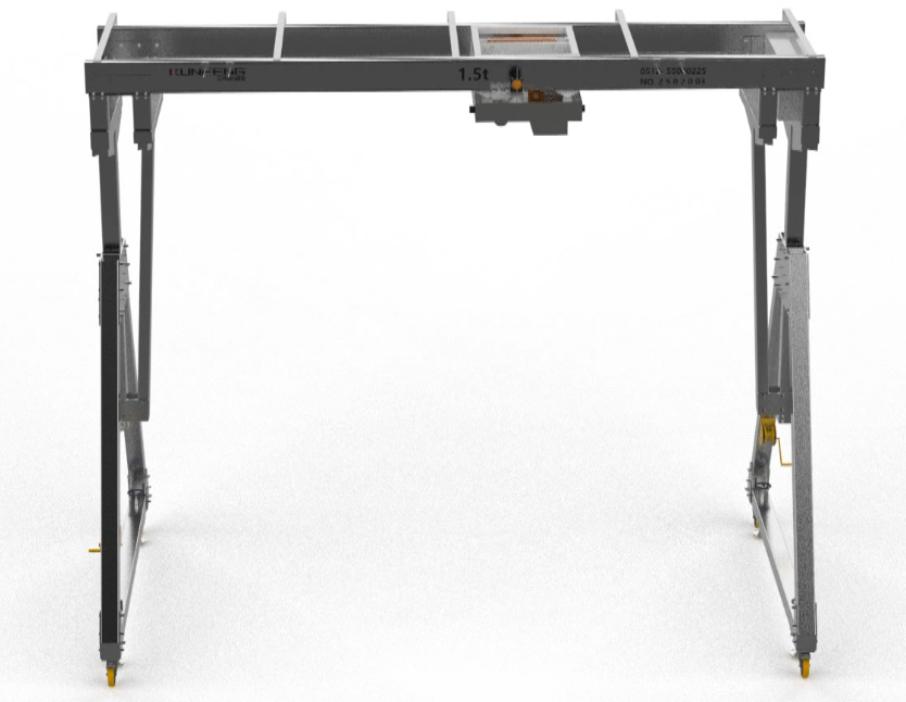 Hand Push Aluminum Double Beam Gantry Crane