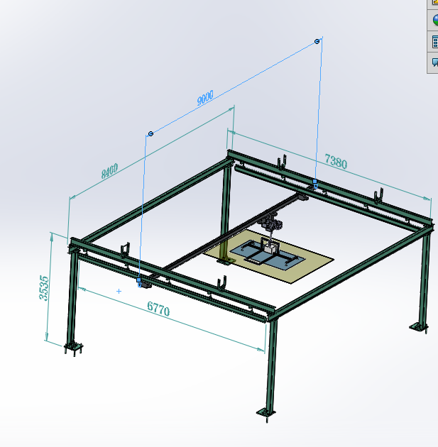 KBK light suspension workstation crane