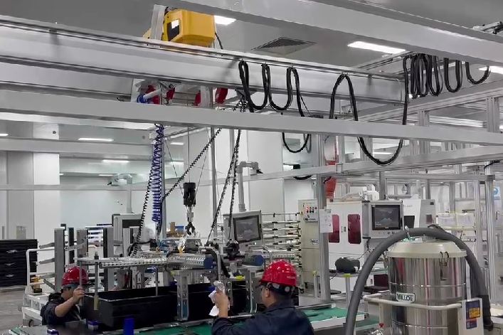 KBK aluminum rail workstation crane system