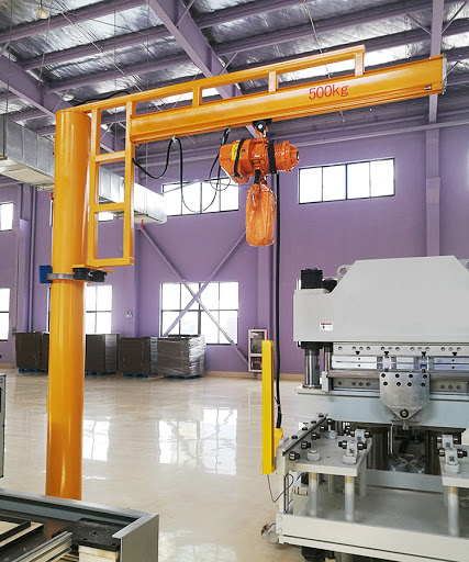 Lightweight aluminium electric jib crane