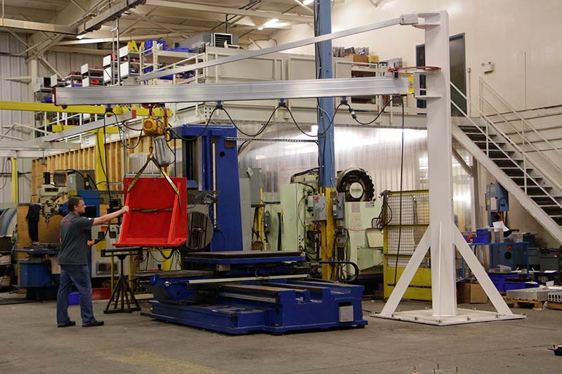 Lightweight Aluminium Floor Mounted Jib Cranes