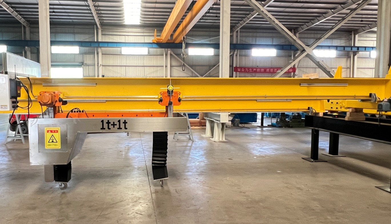 Cleanroom top running single girder crane