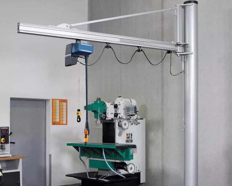 Aluminum Floor Mounted Workstation Jib Crane